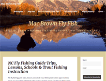 Tablet Screenshot of macbrownflyfish.com